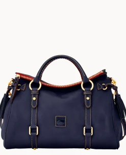 Dooney & Bourke The Florentine Collection|Ready For the Getaway<Florentine Large Satchel Navy
