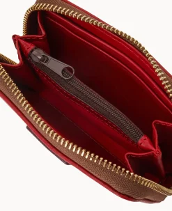 Dooney & Bourke The Florentine Collection|Grab and Go<Florentine Large Zip Around Cit Card Case Red