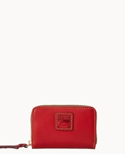 Dooney & Bourke The Florentine Collection|Grab and Go<Florentine Large Zip Around Cit Card Case Red