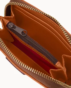 Dooney & Bourke The Florentine Collection|Grab and Go<Florentine Large Zip Around Credit Card Case Natural