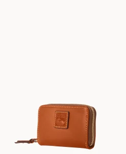 Dooney & Bourke The Florentine Collection|Grab and Go<Florentine Large Zip Around Credit Card Case Natural