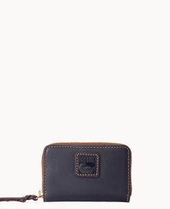 Dooney & Bourke The Florentine Collection|Grab and Go<Florentine Large Zip Around Credit Card Case Navy