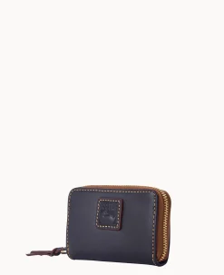 Dooney & Bourke The Florentine Collection|Grab and Go<Florentine Large Zip Around Credit Card Case Navy