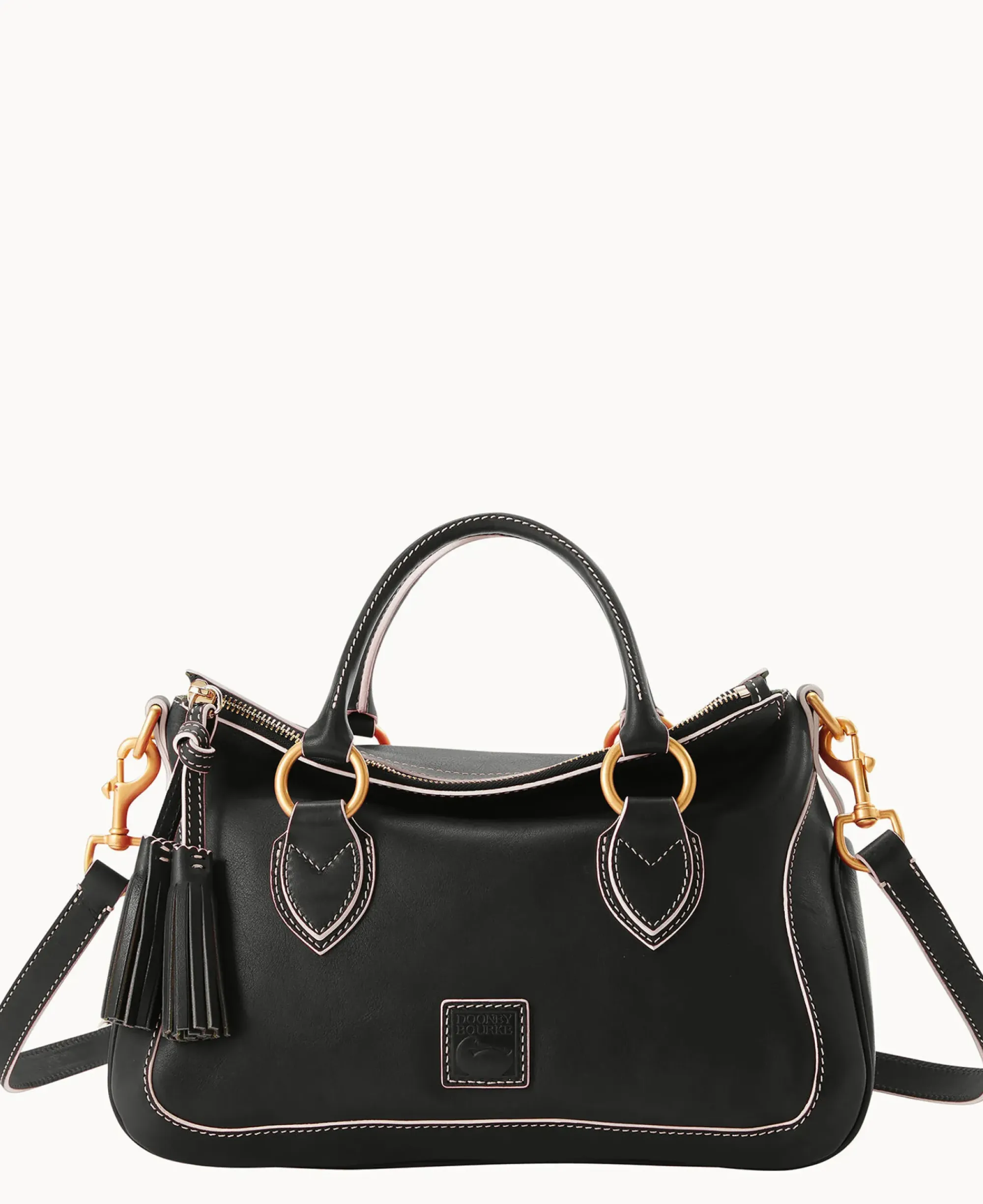 Dooney & Bourke The Florentine Collection|Smooth Leather<Florentine Medium Satchel Black