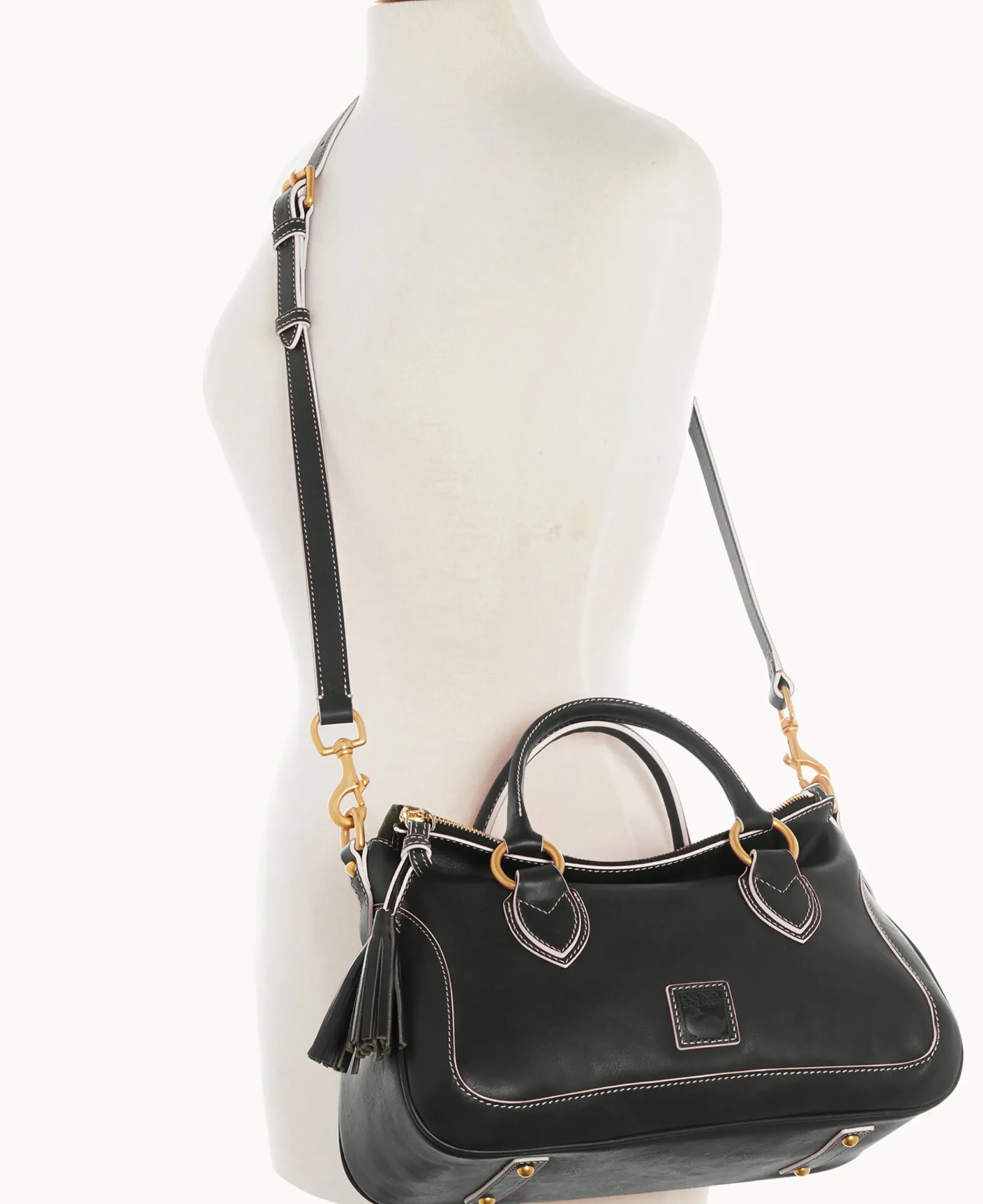 Dooney & Bourke The Florentine Collection|Smooth Leather<Florentine Medium Satchel Black