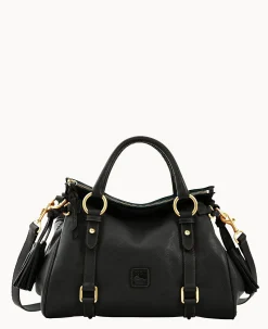 Dooney & Bourke The Florentine Collection|Ready For the Getaway<Florentine Satchel Black Black