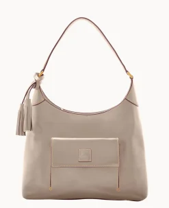 Dooney & Bourke The Florentine Collection|Picnic in the Park<Florentine Small Hobo Light Taupe