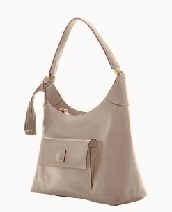 Dooney & Bourke The Florentine Collection|Picnic in the Park<Florentine Small Hobo Light Taupe