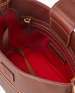 Dooney & Bourke The Florentine Collection|Smooth Leather<Florentine Small Ridley Chestnut
