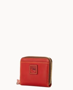 Dooney & Bourke The Florentine Collection|Grab and Go<Florentine Small Zip Around Wallet Red