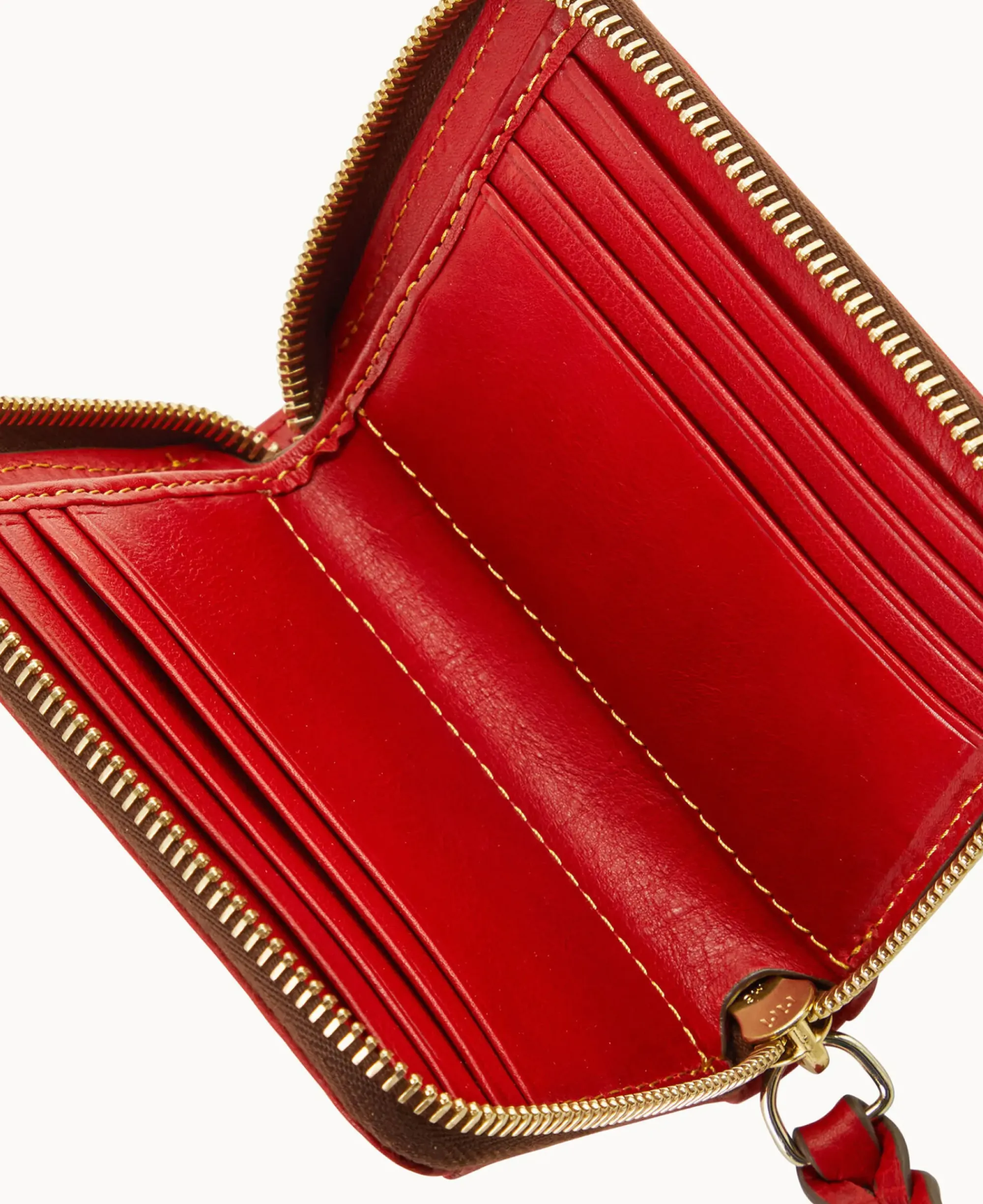 Dooney & Bourke The Florentine Collection|Grab and Go<Florentine Small Zip Around Wallet Red
