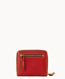 Dooney & Bourke The Florentine Collection|Grab and Go<Florentine Small Zip Around Wallet Red