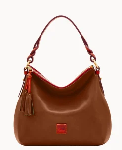 Dooney & Bourke The Florentine Collection|Picnic in the Park<Florentine Twist Strap Hobo Chestnut