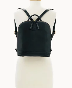 Dooney & Bourke The Florentine Collection|Ready For the Getaway<Florentine Zip Pod Backpack Black Black