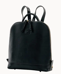Dooney & Bourke The Florentine Collection|Ready For the Getaway<Florentine Zip Pod Backpack Black Black