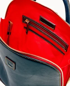Dooney & Bourke The Florentine Collection|Ready For the Getaway<Florentine Zip Pod Backpack Navy