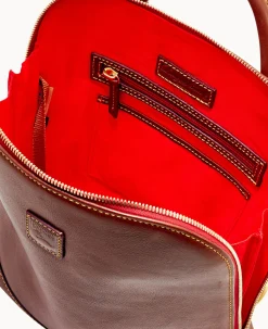 Dooney & Bourke The Florentine Collection|Ready For the Getaway<Florentine Zip Pod Backpack Chestnut