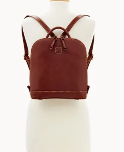 Dooney & Bourke The Florentine Collection|Ready For the Getaway<Florentine Zip Pod Backpack Chestnut