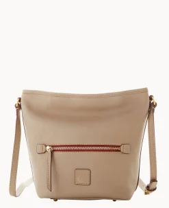 Dooney & Bourke The Florentine Collection|Ready For the Getaway<Florentine Zip Sac Light Taupe