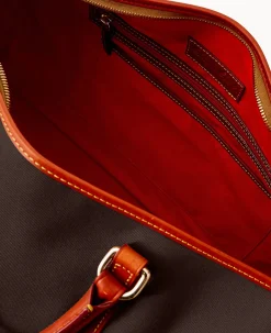 Dooney & Bourke Ready For the Getaway|Travel<Getaway Cabriolet Gym Bag Chocolate