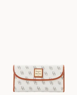 Dooney & Bourke The Gretta Collection|Grab and Go<Gretta Continental Clutch Bone