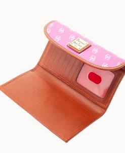 Dooney & Bourke The Gretta Collection|Grab and Go<Gretta Continental Clutch Fuchsia
