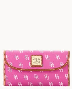 Dooney & Bourke The Gretta Collection|Grab and Go<Gretta Continental Clutch Fuchsia
