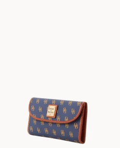 Dooney & Bourke The Gretta Collection|Grab and Go<Gretta Continental Clutch Navy
