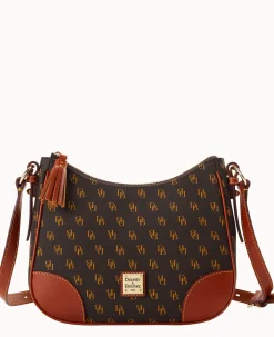Dooney & Bourke The Gretta Collection|Printed Fabric<Gretta Crossbody Hobo Brown Tmoro
