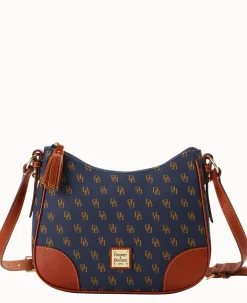 Dooney & Bourke The Gretta Collection|Printed Fabric<Gretta Crossbody Hobo Navy