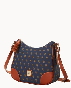 Dooney & Bourke The Gretta Collection|Printed Fabric<Gretta Crossbody Hobo Navy