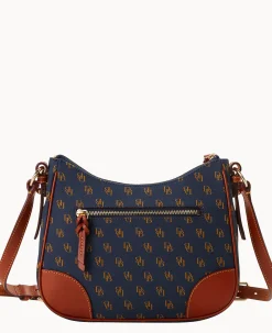Dooney & Bourke The Gretta Collection|Printed Fabric<Gretta Crossbody Hobo Navy