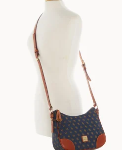 Dooney & Bourke The Gretta Collection|Printed Fabric<Gretta Crossbody Hobo Navy
