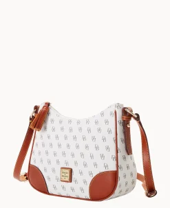 Dooney & Bourke The Gretta Collection|Printed Fabric<Gretta Crossbody Hobo Bone
