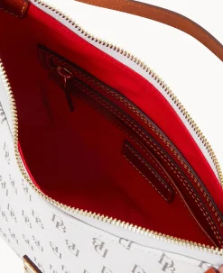 Dooney & Bourke The Gretta Collection|Printed Fabric<Gretta Crossbody Hobo Bone