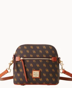 Dooney & Bourke The Gretta Collection|Printed Fabric<Gretta Domed Crossbody Brown Tmoro