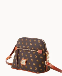 Dooney & Bourke The Gretta Collection|Printed Fabric<Gretta Domed Crossbody Brown Tmoro