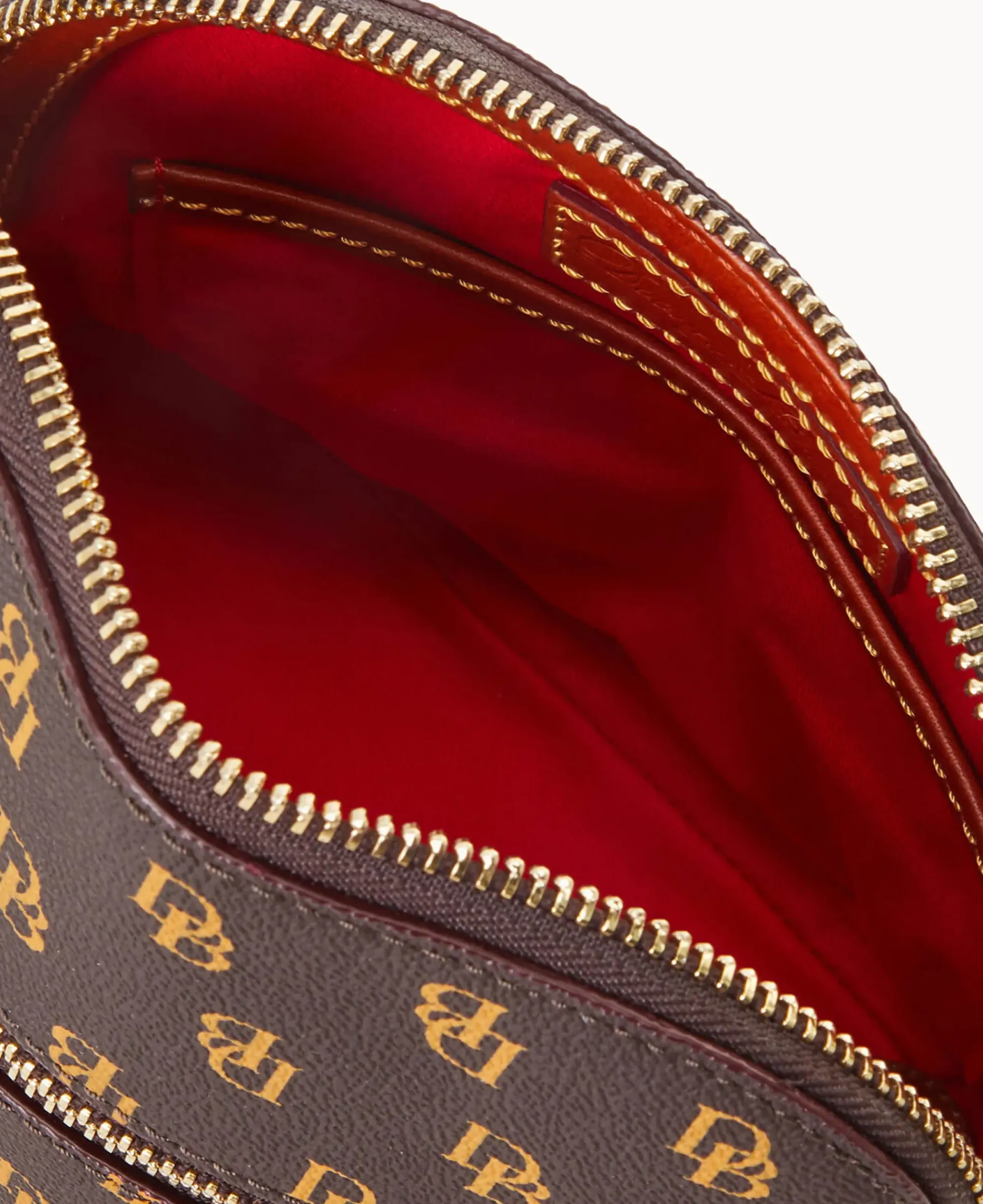 Dooney & Bourke The Gretta Collection|Printed Fabric<Gretta Domed Crossbody Brown Tmoro