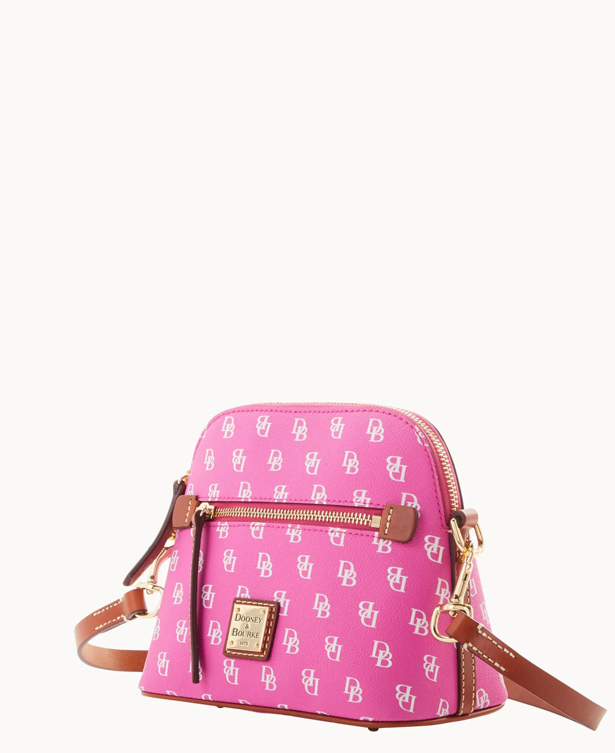 Dooney & Bourke The Gretta Collection|Printed Fabric<Gretta Domed Crossbody Fuchsia