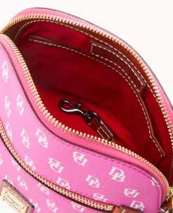 Dooney & Bourke The Gretta Collection|Printed Fabric<Gretta Domed Crossbody Fuchsia