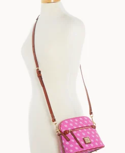 Dooney & Bourke The Gretta Collection|Printed Fabric<Gretta Domed Crossbody Fuchsia