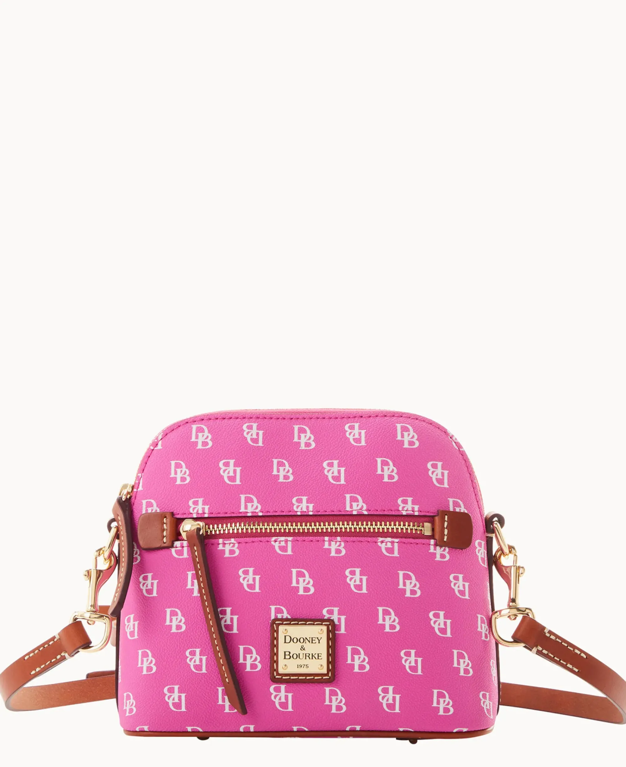 Dooney & Bourke The Gretta Collection|Printed Fabric<Gretta Domed Crossbody Fuchsia