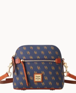 Dooney & Bourke The Gretta Collection|Printed Fabric<Gretta Domed Crossbody Navy