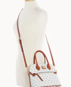 Dooney & Bourke The Gretta Collection|Ready For the Getaway<Gretta Domed Satchel Bone