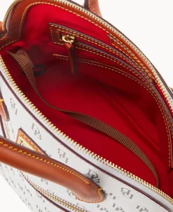 Dooney & Bourke The Gretta Collection|Ready For the Getaway<Gretta Domed Satchel Bone