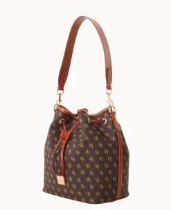 Dooney & Bourke The Gretta Collection|Ready For the Getaway<Gretta Drawstring Brown Tmoro
