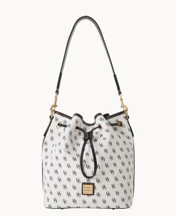 Dooney & Bourke The Gretta Collection|Ready For the Getaway<Gretta Drawstring White