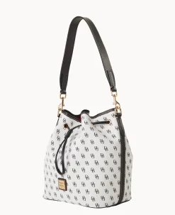 Dooney & Bourke The Gretta Collection|Ready For the Getaway<Gretta Drawstring White