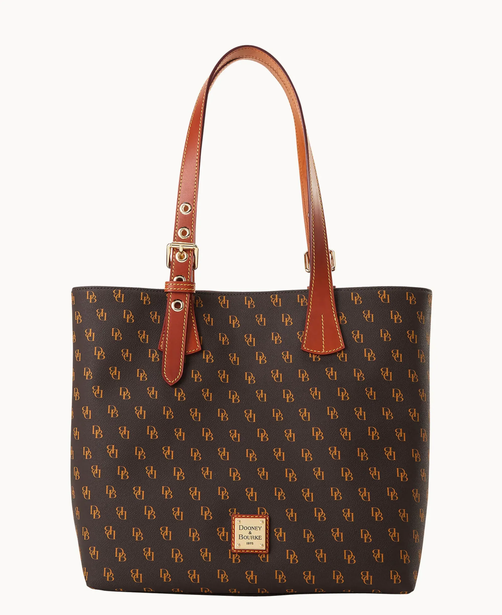 Dooney & Bourke The Gretta Collection|Picnic in the Park<Gretta Emily Tote Brown Tmoro