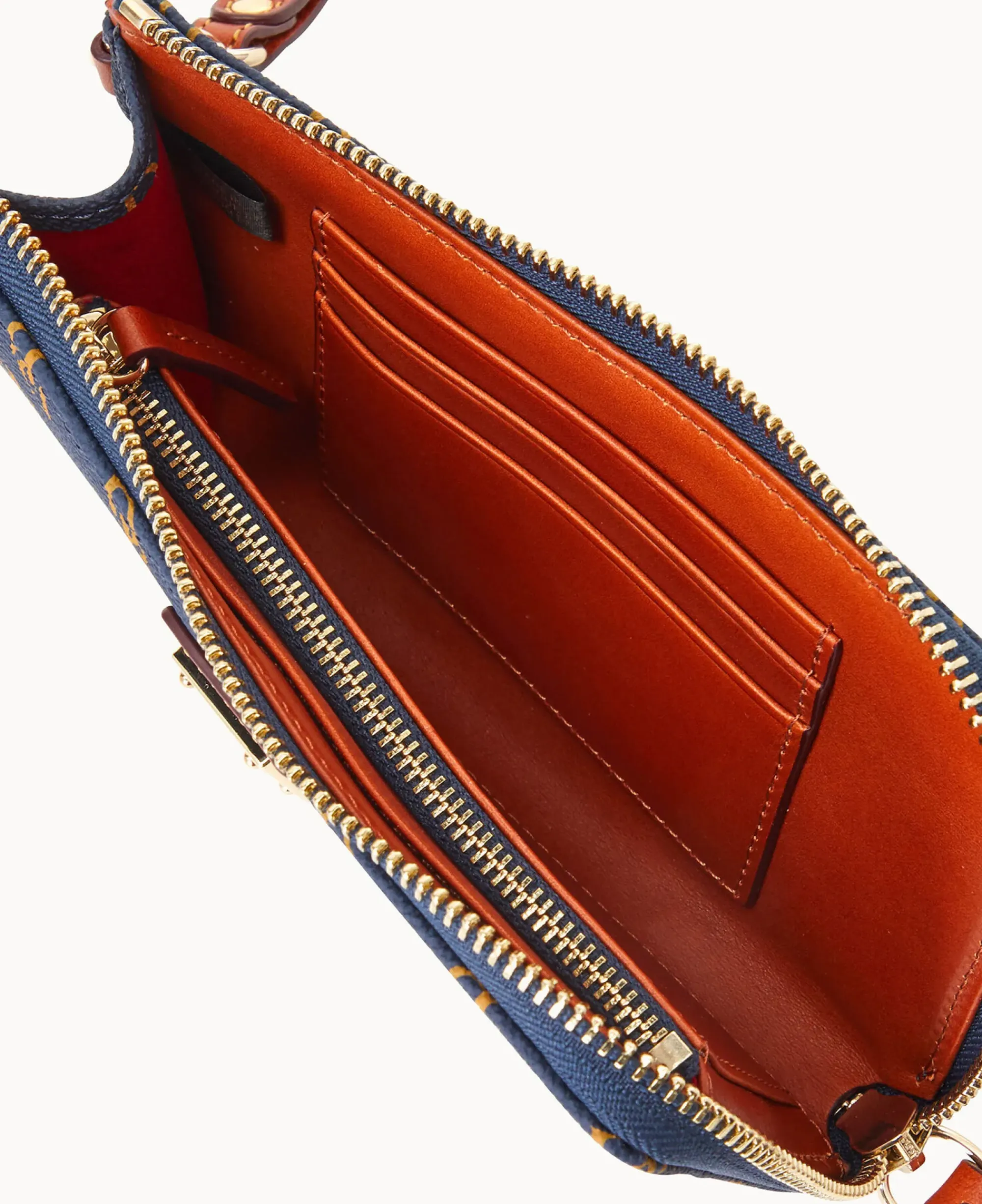 Dooney & Bourke The Gretta Collection|Grab and Go<Gretta Folded Zip Wristlet Navy